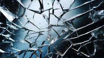 reflective broken glass background photo