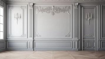 mirror wall moulding background photo