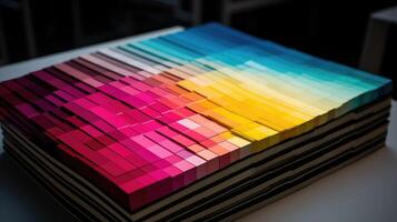 gradient cmyk color table photo
