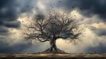 dendrites tree brain photo