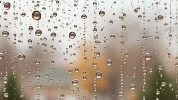 hang water drips on window photo
