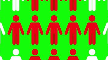 Virus Spread on a Crowd Motion Graphic Animation video