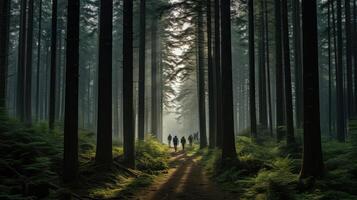 forest fir trees photo