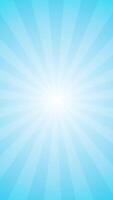 Loop of rays glow blue optical flare shine light from the top left animation, white light beams background. sun light lens flares art animation background. video