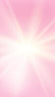 Loop of rays glow pink optical flare shine light from the top left animation, white light beams background. sun light lens flares art animation background video