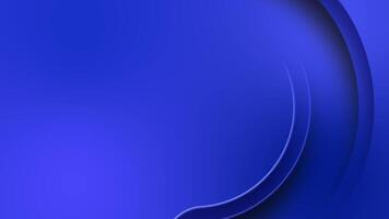 Looping blue circle animated abstract geometric monochrome background with empty place for logo or product promotion video