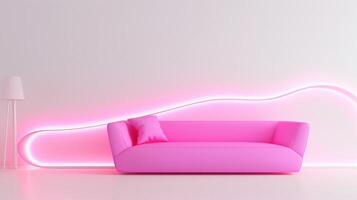 minimalist pink swoosh photo