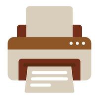 Stylish Iconic Printer Design for Graphic Expressions vector