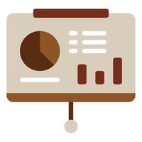 Stylish Presentation Board with Graphs and Data vector