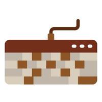 Stylish Pixel Art Keyboard Design vector