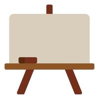 Wooden Easel for Artists and Display vector