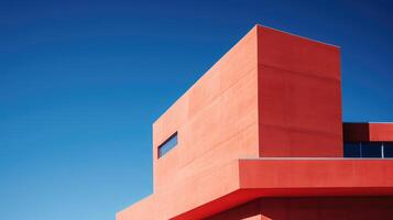 modern concrete red photo