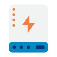 Compact Power Bank for On the Go Charging vector