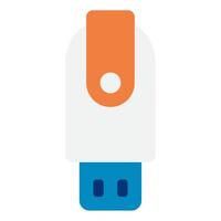 Compact USB Flash Drive for Data Storage vector