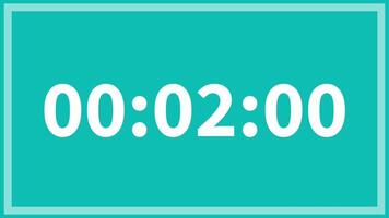 5 seconds countdown timer with white number on teal background suitable for time management, deadlines, urgency, productivity, countdown video