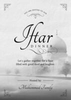 Iftar Dinner Invitation Card template