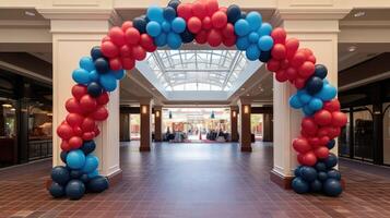 gr red and blue balloons photo