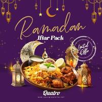iftar ramadan promo for social media post template