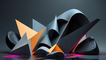 This is a creative abstract studio composition that cleverly plays with light and shadow photo