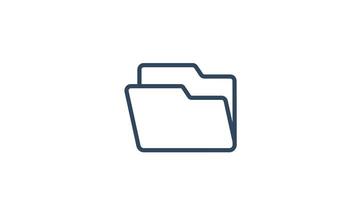 Data and folder animated icon. animated icon related to gather. suitable for user interface, provide visual feedback and more. animation with transparent background video