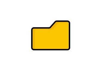 Folder animation icon. animated icon related to data security . suitable for user interface, provide visual feedback and more. animation with transparent background video