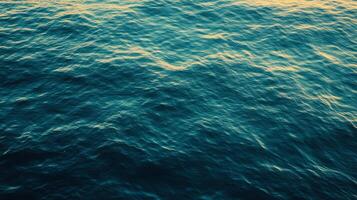 Deep Teal Ocean Water Texture Serene Sea Surface Background Image photo
