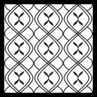 a black and white pattern with a square in the middle vector