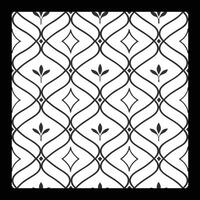 a black and white pattern with a wavy design. vector