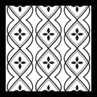 a black and white pattern with a design. Pattern Elegant Black and White for Fashion, Textile, Wallpaper, and Carpet Design vector