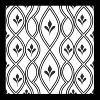 a black and white pattern with a wavy design. Pattern Elegant Black and White for Fashion, Textile, Wallpaper, and Carpet Design. vector