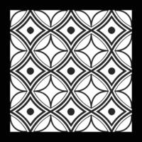 a black and white pattern with circles. Luxurious Black and White Floral Pattern Decorative vector