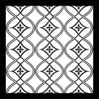 a black and white pattern with a design. vector