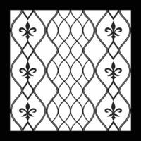 a black and white drawing of a decorative pattern vector