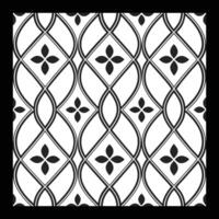 a black and white pattern with a wavy design vector
