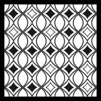 a black and white pattern with a geometric design vector