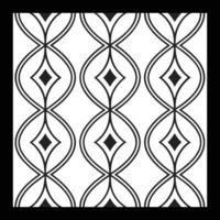 a black and white pattern with a diamond shape vector