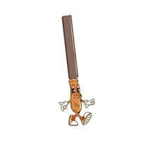 Cartoon groovy file rasp character, DIY work tool vector