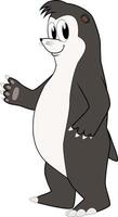 Cartoon of a funny mole vector