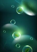 green technology futuristic and innovation background. Environment technology.Abstract technology background. illustration. vector