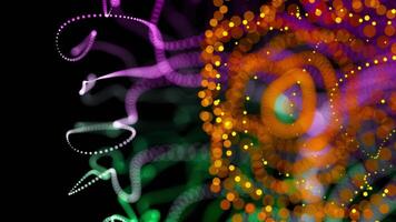 Dynamic Abstract Spheres and Vibrant Light Trails in Motion video