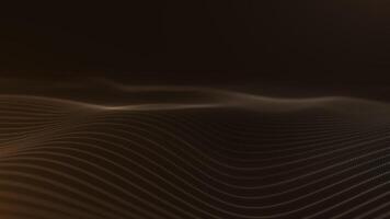 Abstract Golden Waves with Elegant Dotted Patterns video
