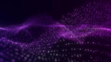 Purple Particle Wave Animation video