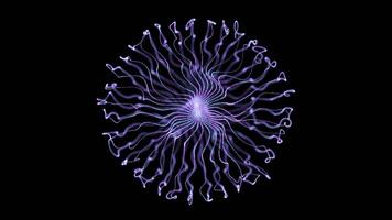 Soft Lavender Spiral with Elegant Particle Motion video