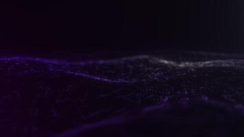 Abstract Purple Particle Waves in Motion video