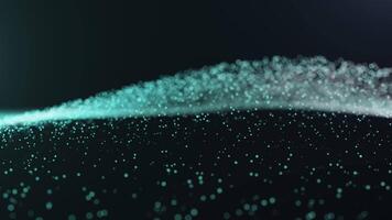 Blue Particle Wave in Motion Background video