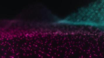 Dynamic Pink and Cyan Particle Flow video