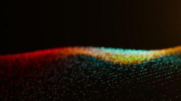 Colorful Gradient Flowing Particle Wave Background video