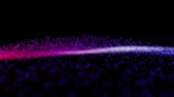 Purple and Pink Particle Wave with Light Trail video