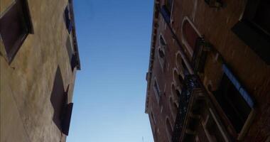 Point of view Of The Canals Of Venice Seen From A Passenger On A Gondola in the daytime video