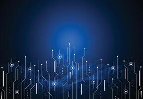 Abstract digital background with technology circuit vector